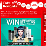 Win a personalised hair styling service package for the entire year!
