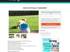 Win a pet ball thrower!