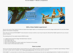 Win a Peter Rabbit experience