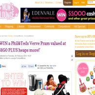 Win a Phil&Teds Verve Pram valued at $950 PLUS heaps more!