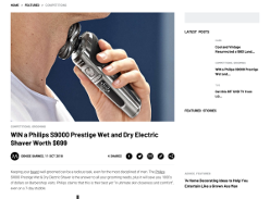 Win a Philips S9000 Prestige Wet and Dry Electric Shaver