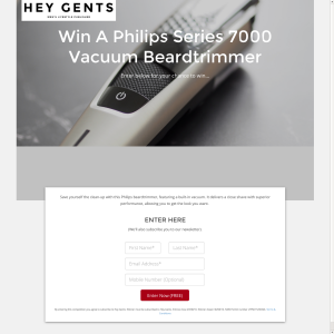 Win a Philips Series 7000 Vacuum Beardtrimmer!