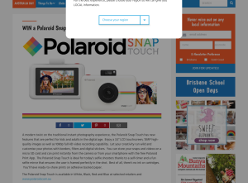 Win a Polaroid Snap Touch Instant Digital Camera 