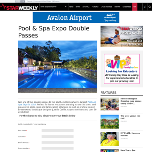 Win a Pool & Spa Expo Double Passes