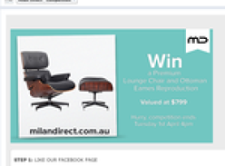 Win a Premium Lounge Chair and Ottoman Eames Reproduction