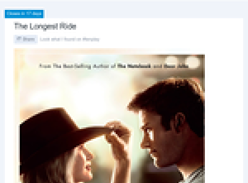 Win a private Gold Class screening of 'The Longest Ride'!