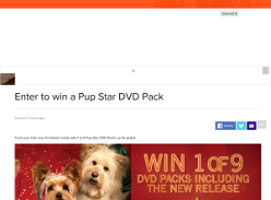 Win a Pup Star DVD Pack
