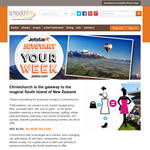 Win a return trip to Christchurch, NZ