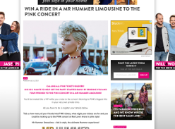 Win a Ride in a Mr Hummer Limousine to the P!nk Concert
