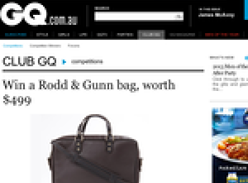 Win a Rodd & Gunn bag, worth $499!