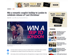Win a romantic holiday for 2 to London!