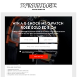 Win a rose gold edition G-Shock MT-G watch!