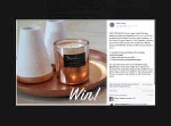 Win a Round Copper Platters, 2 Minikin Lanterns and a Rose Gold scented soy candle from Meraki