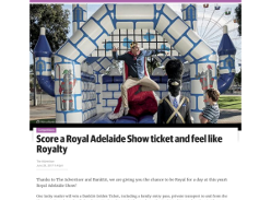 Win a Royal Adelaide Show ticket and feel like royalty