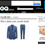 Win a Saba suit, worth $798!