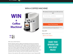 Win a Saeco Coffee Machine, valued at $399!