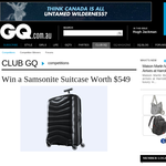 Win a Samsonite Suitcase worth $549!