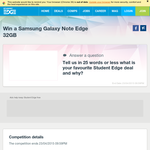 Win a Samsung Galaxy Note Edge!