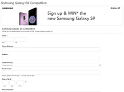 Win a Samsung Galaxy S9