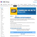 Win a Samsung HD 3D TV!