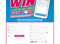 Win a Samsung tablet every hour!