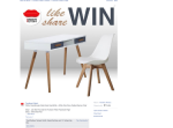 Win a Scandinavian Style Desk + White Oslo Roxy Padded Eames Chair!