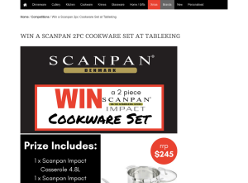 Win A Scanpan 2pc Cookware Set