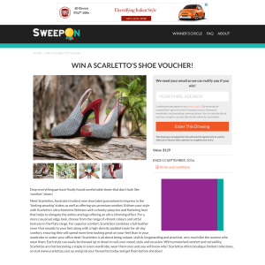 Win a 'Scarletto's' shoe voucher!