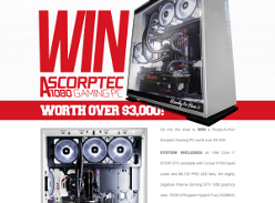 Win a Scorptec 1080 gaming PC!