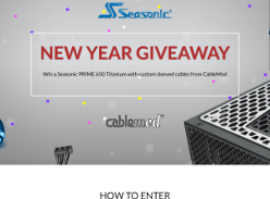 Win a Seasonic PRIME 650 Titanium with custom sleeved cables from CableMod!