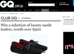 Win a selection of luxury suede loafers, worth over $500!