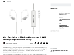 Win a Sennheiser Ambeo Smart Headset