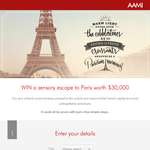 Win a sensory escape to Paris worth $30,000!