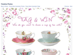 Win a set of 4 vintage Royal Albert Teacups & Saucers for you & a friend valued at $299!
