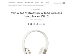Win a set of Kreafunk aHead Wireless Headphones, valued at $210!