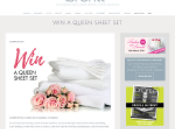 Win a set of Queen 100 per cent pure linen sheets in white