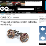 Win a set of vintage watch cufflinks!