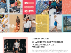 Win a share in $10,000 worth of Gift Vouchers!