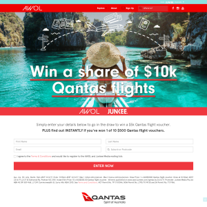 Win a Share of $10,000 QANTAS Flights
