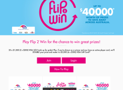Win a share of 24 Visa Cards valued at up to $40,000