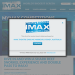 Win a shark reef snorkel experience & a double pass to IMAX!
