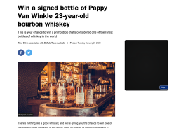 Win a Signed Bottle of Pappy Van Winkle 23yo