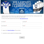 Win a signed jersey & a Captain's Club family pass!