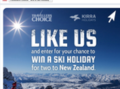 Win a ski holiday for 2 in New Zealand!