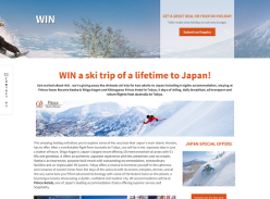 Win a ski trip of a lifetime to Japan