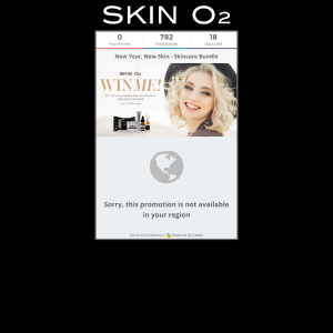 Win a 'SKIN O2' skincare bundle!