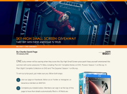 Win a Sky-high Small Screen prize pack