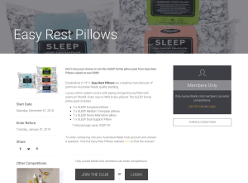 Win a Sleep family pillow pack