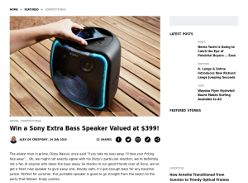 Win a Sony Extra Bass Speaker