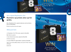 Win a Sony Playstation 4 Pro signed by Patty Mills!